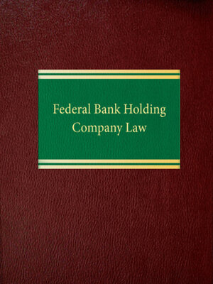 cover image of Federal Bank Holding Company Law